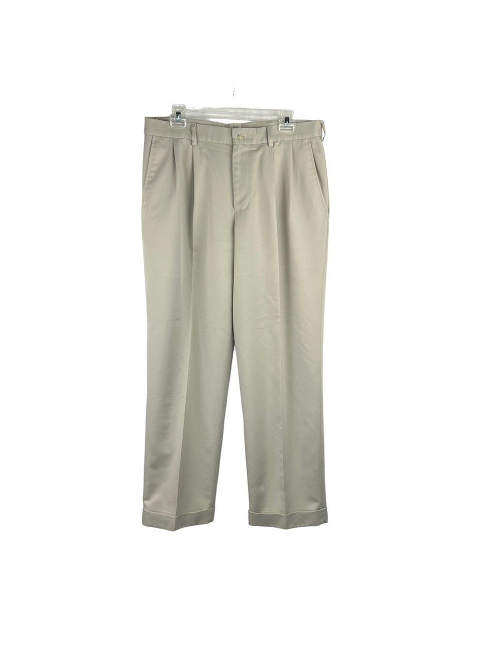 Euc-van Heusen Pleated front, Pockets, Relaxed, Classic-Fit, Dress Pants 33X30
